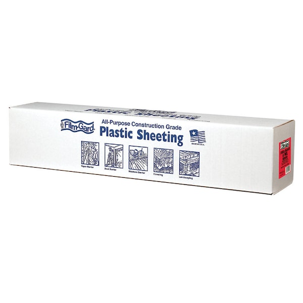 Film-Gard Plastic Sheeting 6 mil X 6 ft. W X 100 ft. L Polyethylene Black 1 pk 626013 - main